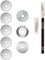 Rotary Cutter Set 45mm Fabric Cutter Wheel Kit 96 PCS Quilting Kits for Beginners A4 Cutting Mat Acrylic Ruler Carving Knife Craft Clips Bags Full Tools for Crafting Sewing Patchworking